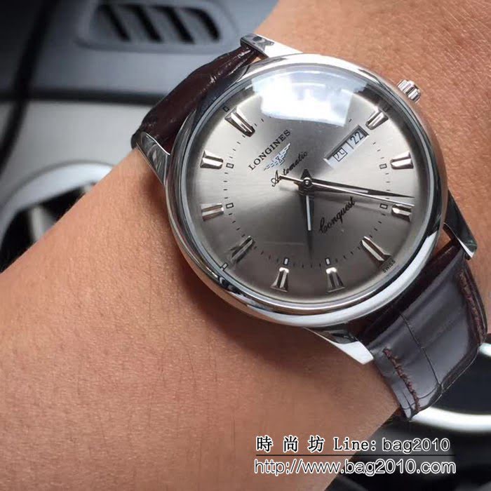 LONGINES浪琴 簡約時尚 西鐵城機芯 男士精品腕表 WSS0215